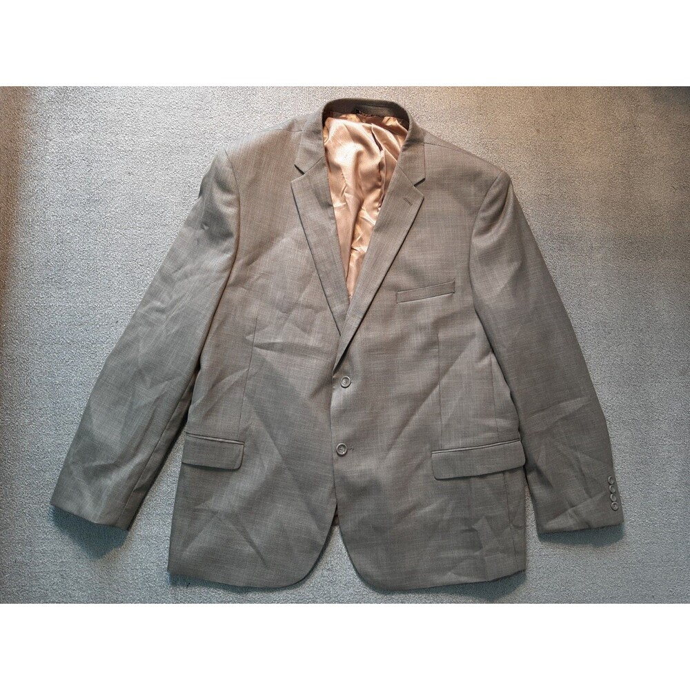 Caravelli Suit Mens Suit Size 52 R Tag 48” Chest Tan ( Jacket Only)